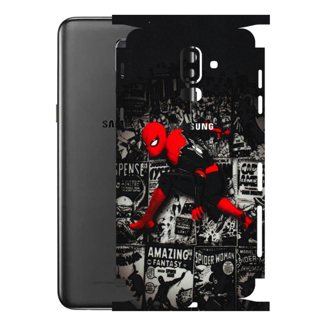 Samsung M/F/Note/Flip and C Phone Skins (All Models) - SpiderMan New - 3D Embossed Finish (L-162) Samsung Galaxy J8 2018