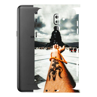 Samsung M/F/Note/Flip and C Phone Skins (All Models) - Jai Adiyogi Mahakaal - 3D Embossed Finish (L-164) Samsung Galaxy J8 2018