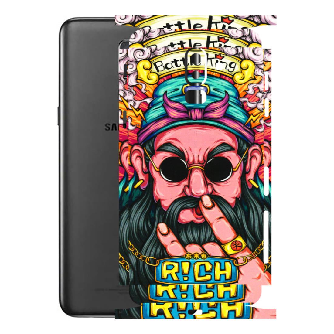 Samsung M/F/Note/Flip and C Phone Skins (All Models) - Battle King Dude Face - 3D Embossed Finish (L-178) Samsung Galaxy J8 2018