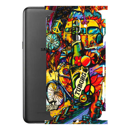 Samsung M/F/Note/Flip and C Phone Skins (All Models) - Cool Beer Bottle - 3D Embossed Finish (L-193) Samsung Galaxy J8 2018