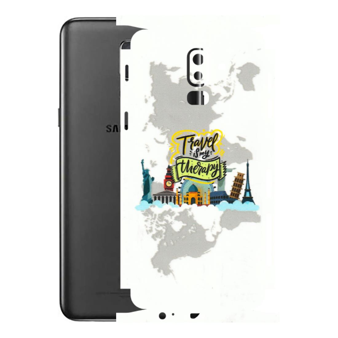 Samsung M/F/Note/Flip and C Phone Skins (All Models) - Travel Therapy - 3D Embossed Finish (L-199) Samsung Galaxy J8 2018