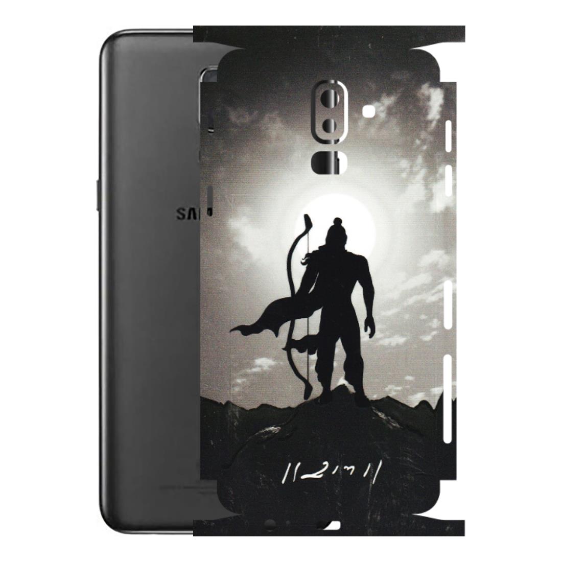 Samsung M/F/Note/Flip and C Phone Skins (All Models) - Jai Siya Ram - 3D Embossed Finish (L-200) Samsung Galaxy J8 2018