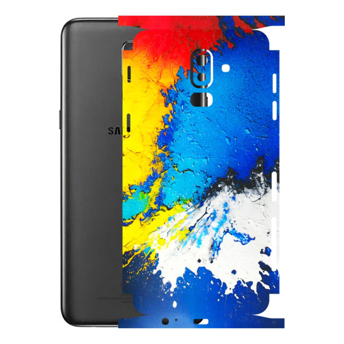 Samsung M/F/Note/Flip and C Phone Skins (All Models) - Acrylic Paint Spill - 3D Embossed Finish (L-229) Samsung Galaxy J8 2018