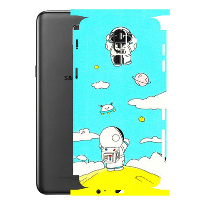 Samsung M/F/Note/Flip and C Phone Skins (All Models) - Blue Skies Astro Float - 3D Embossed Finish (L-230) Samsung Galaxy J8 2018