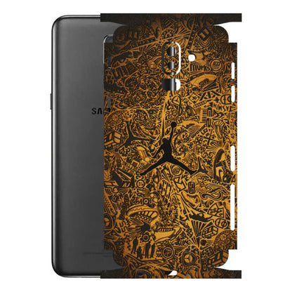 Samsung M/F/Note/Flip and C Phone Skins (All Models) - Premium Gold Basketball Player - 3D Embossed Finish (L-236) Samsung Galaxy J8 2018