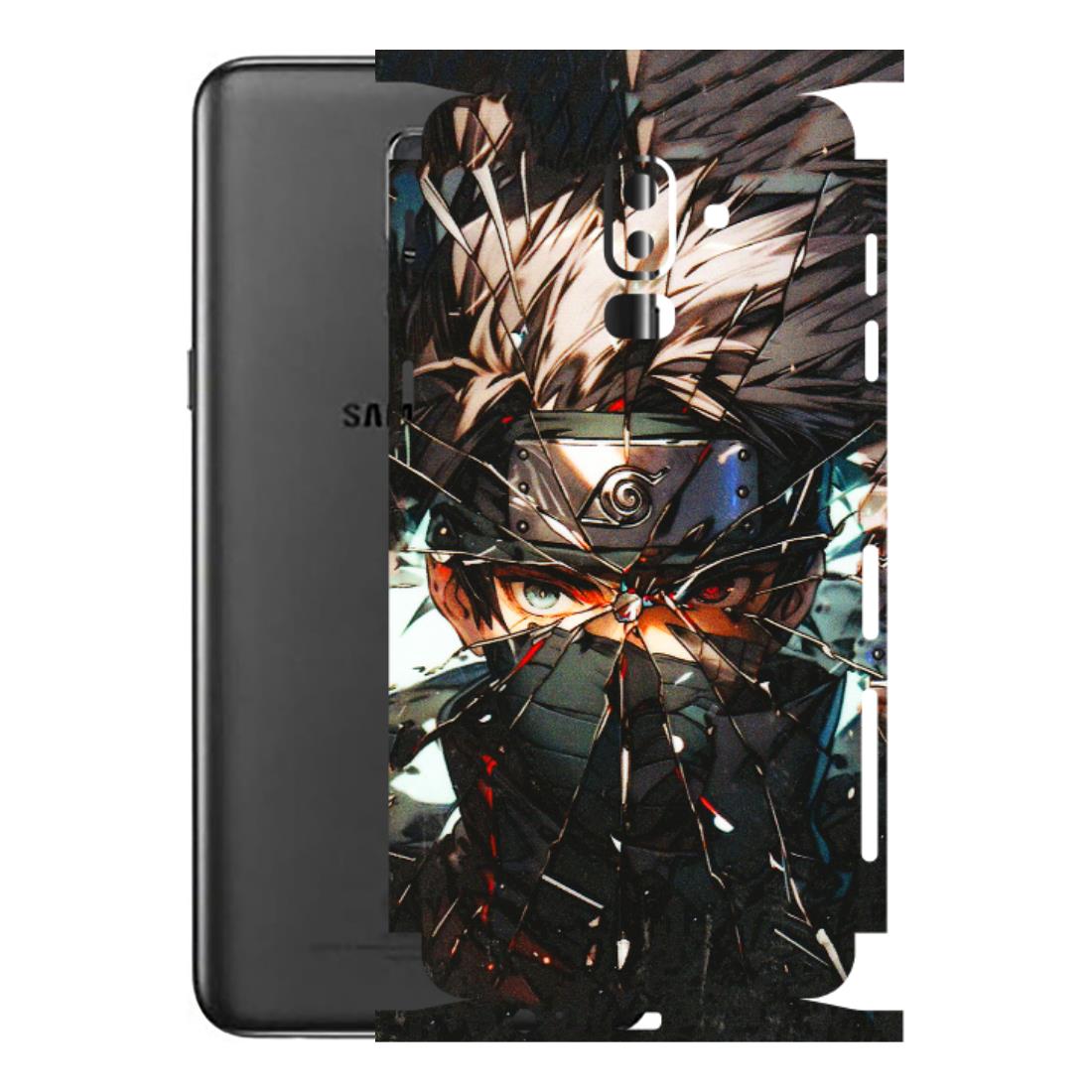 Samsung M/F/Note/Flip and C Phone Skins (All Models) - Kakashi Shattered Glass Effect - 3D Embossed Finish (L-237) Samsung Galaxy J8 2018