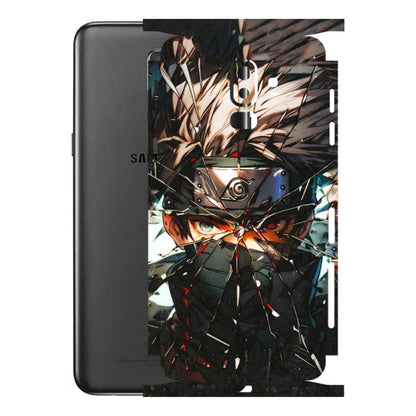Samsung M/F/Note/Flip and C Phone Skins (All Models) - Kakashi Shattered Glass Effect - 3D Embossed Finish (L-237) Samsung Galaxy J8 2018