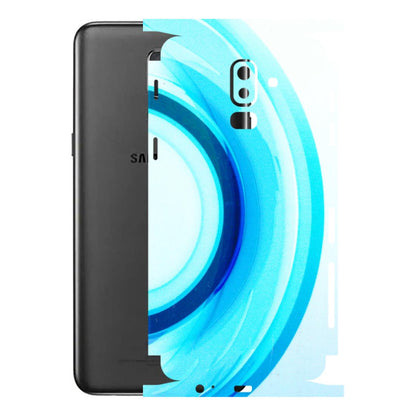 Samsung M/F/Note/Flip and C Phone Skins (All Models) - The Blue Curve - 3D Embossed Finish (L-244) Samsung Galaxy J8 2018
