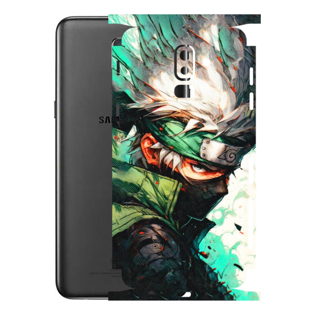 Samsung M/F/Note/Flip and C Phone Skins (All Models) - Kakashi Side Profile - 3D Embossed Finish (L-249) Samsung Galaxy J8 2018
