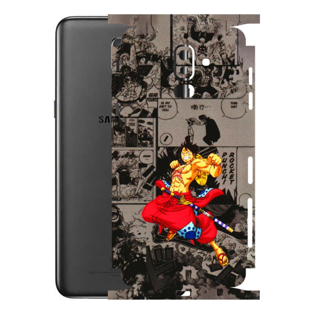 Samsung M/F/Note/Flip and C Phone Skins (All Models) - One Piece Rocket Punch Manga - 3D Embossed Finish (L-25) Samsung Galaxy J8 2018