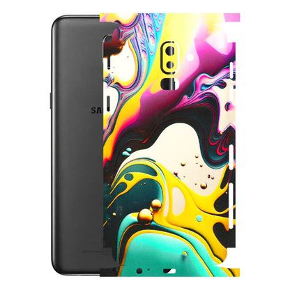 Samsung M/F/Note/Flip and C Phone Skins (All Models) - Multicolor Abstract pattern - 3D Embossed Finish (L-254) Samsung Galaxy J8 2018