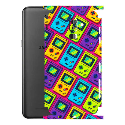 Samsung M/F/Note/Flip and C Phone Skins (All Models) - Gameboy Colourful - 3D Embossed Finish (L-266) Samsung Galaxy J8 2018