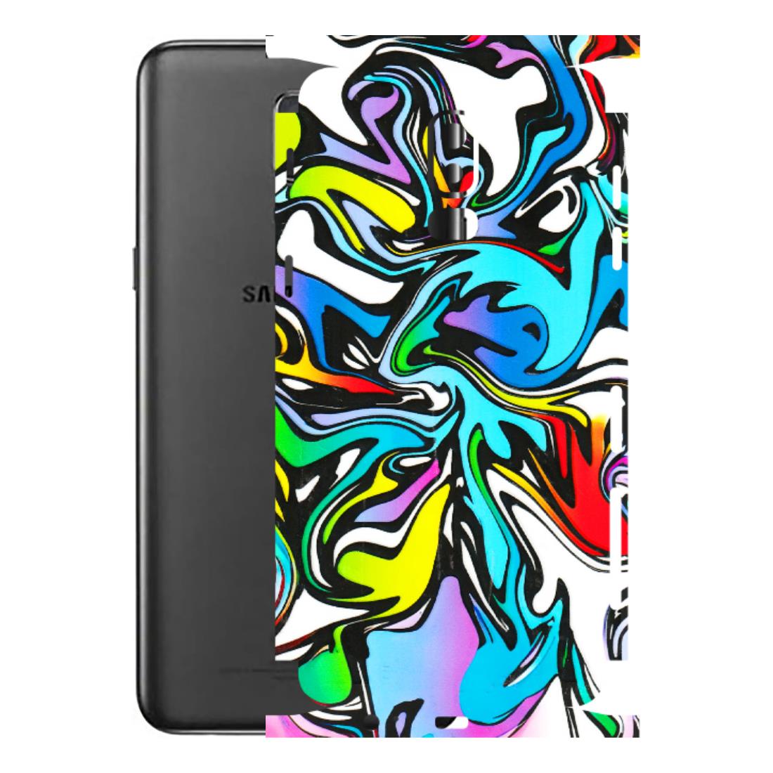 Samsung M/F/Note/Flip and C Phone Skins (All Models) - Abstract Colour Paints - 3D Embossed Finish (L-271) Samsung Galaxy J8 2018