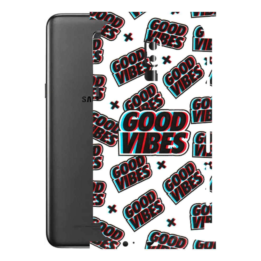 Samsung M/F/Note/Flip and C Phone Skins (All Models) - Good Vibes - 3D Embossed Finish (L-282) Samsung Galaxy J8 2018