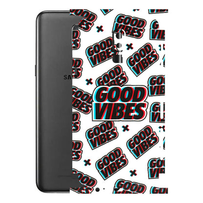 Samsung M/F/Note/Flip and C Phone Skins (All Models) - Good Vibes - 3D Embossed Finish (L-282) Samsung Galaxy J8 2018