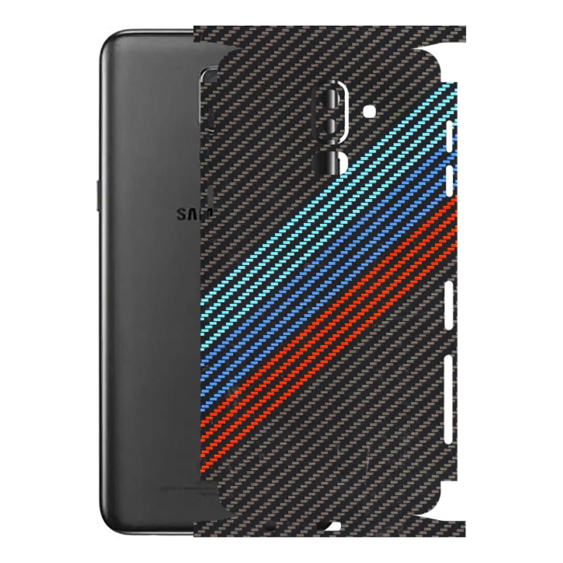 Samsung M/F/Note/Flip and C Phone Skins (All Models) - Carbon BM - 3D Embossed Finish (L-302) Samsung Galaxy J8 2018