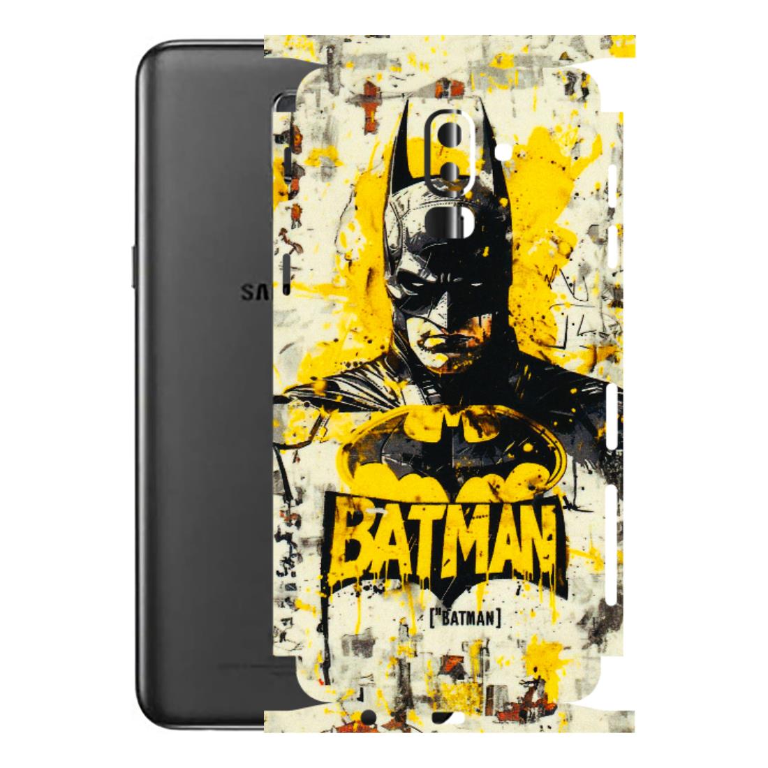 Samsung M/F/Note/Flip and C Phone Skins (All Models) - Batman Yellow BT - 3D Embossed Finish (L-304) Samsung Galaxy J8 2018
