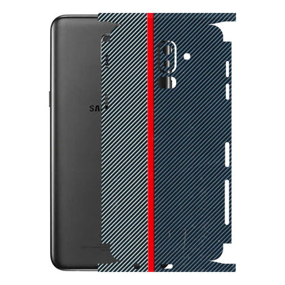 Samsung M/F/Note/Flip and C Phone Skins (All Models) - Blue Sober Lines - 3D Embossed Finish (L-305) Samsung Galaxy J8 2018