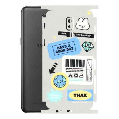 Samsung M/F/Note/Flip and C Phone Skins (All Models) - Will Be Okay Design - 3D Embossed Finish (L-316) Samsung Galaxy J8 2018