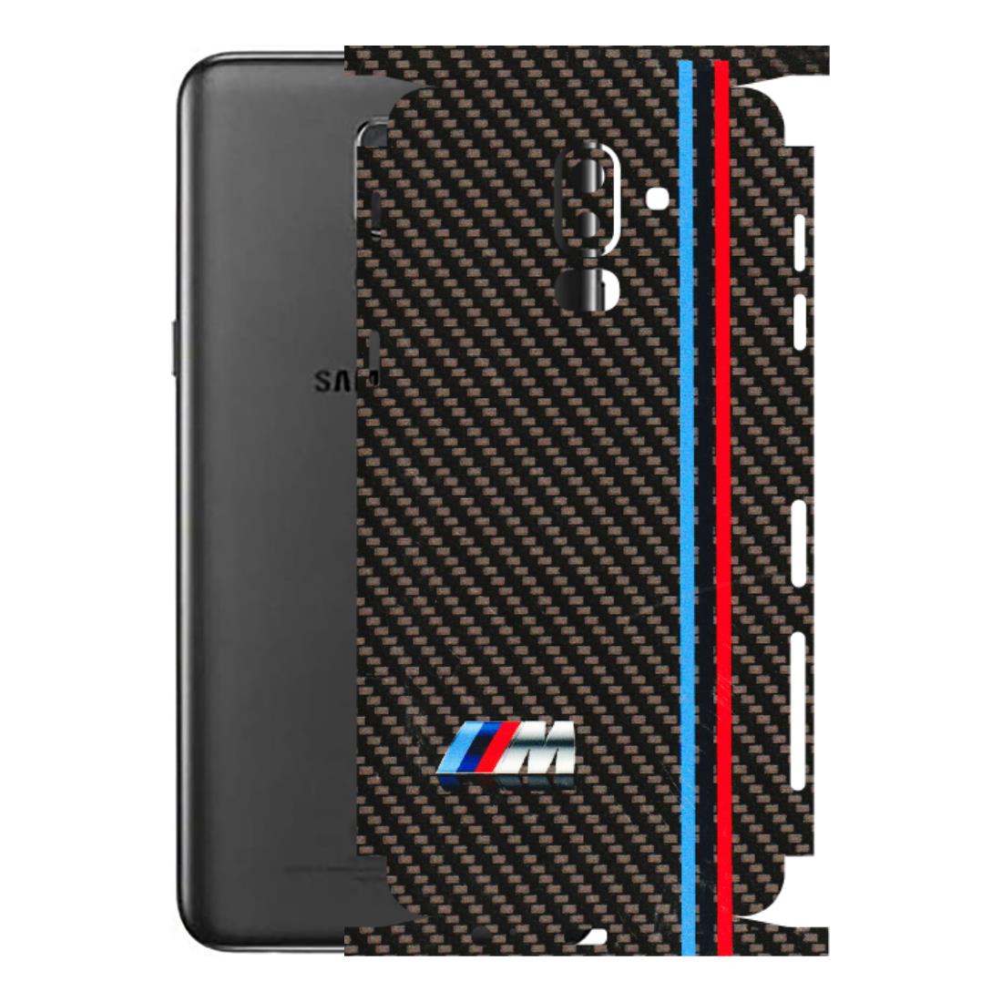 Samsung M/F/Note/Flip and C Phone Skins (All Models) - BM Carbon Fiber Feels - 3D Embossed Finish (L-38) Samsung Galaxy J8 2018