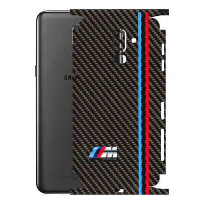 Samsung M/F/Note/Flip and C Phone Skins (All Models) - BM Carbon Fiber Feels - 3D Embossed Finish (L-38) Samsung Galaxy J8 2018