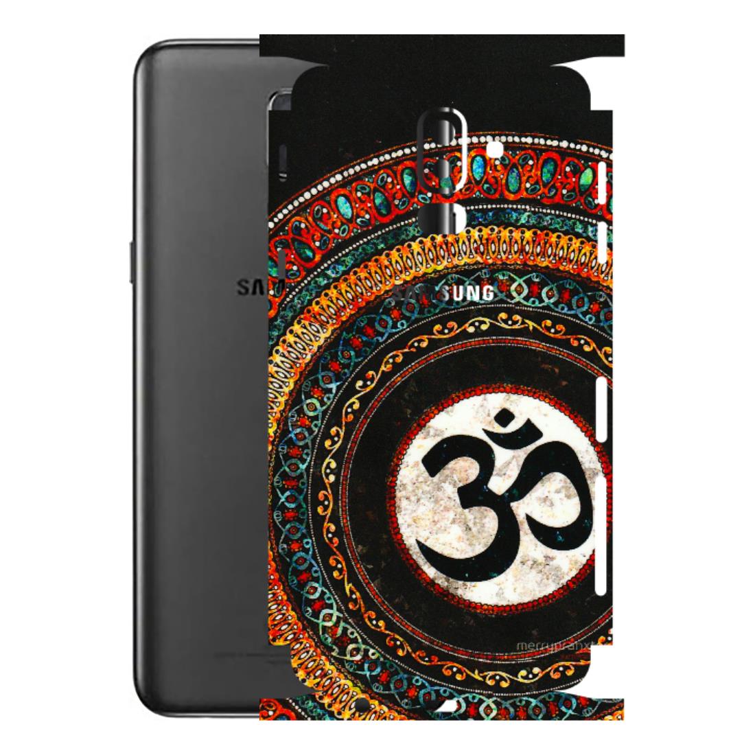 Samsung M/F/Note/Flip and C Phone Skins (All Models) - Aum Chant Abstract - 3D Embossed Finish (L-42) Samsung Galaxy J8 2018