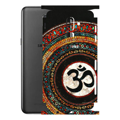 Samsung M/F/Note/Flip and C Phone Skins (All Models) - Aum Chant Abstract - 3D Embossed Finish (L-42) Samsung Galaxy J8 2018