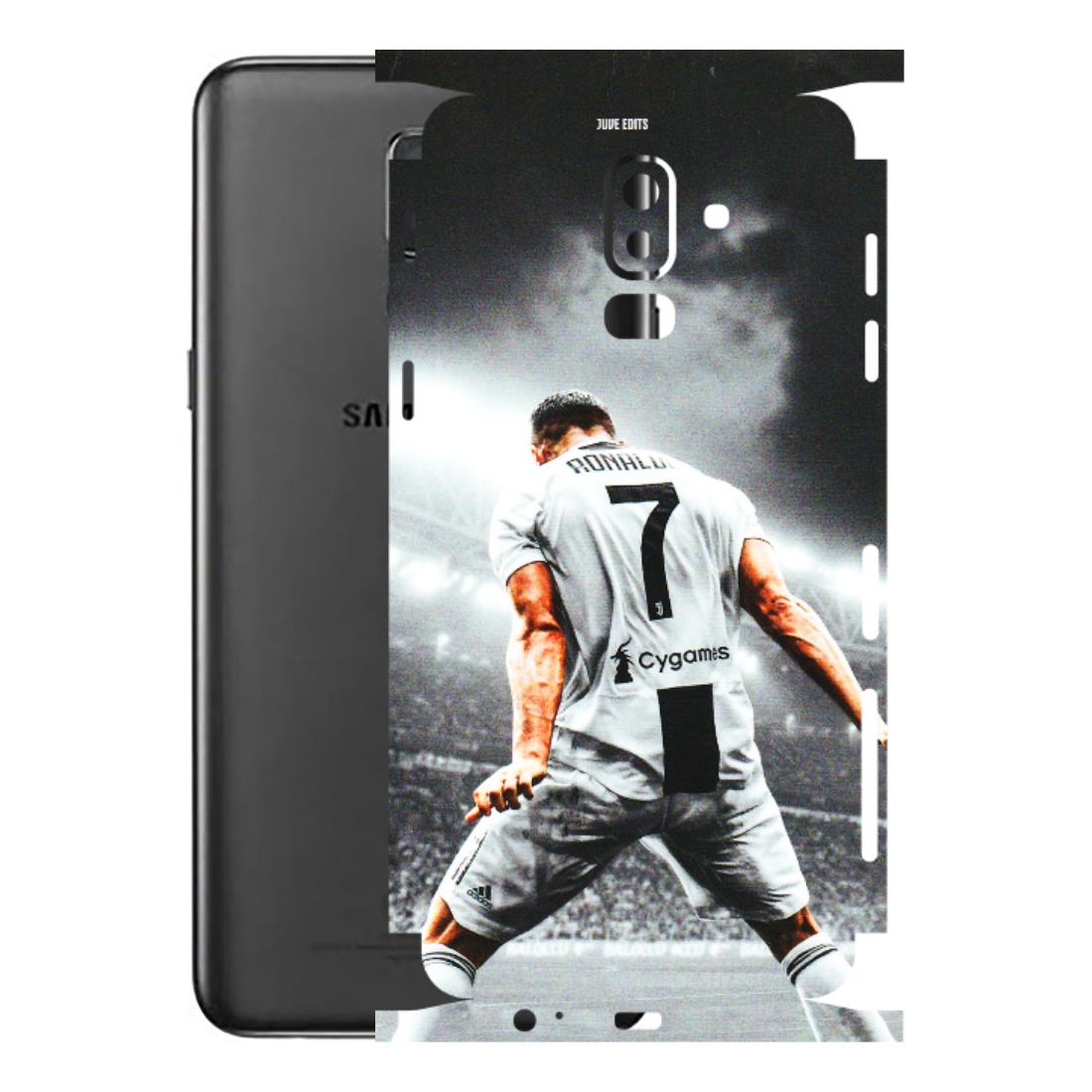 Samsung M/F/Note/Flip and C Phone Skins (All Models) - Ronaldo CR7 Crazy - 3D Embossed Finish (L-44) Samsung Galaxy J8 2018