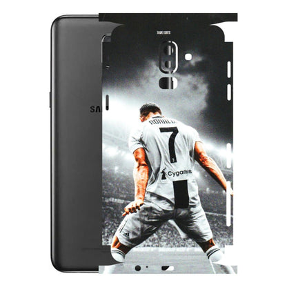 Samsung M/F/Note/Flip and C Phone Skins (All Models) - Ronaldo CR7 Crazy - 3D Embossed Finish (L-44) Samsung Galaxy J8 2018