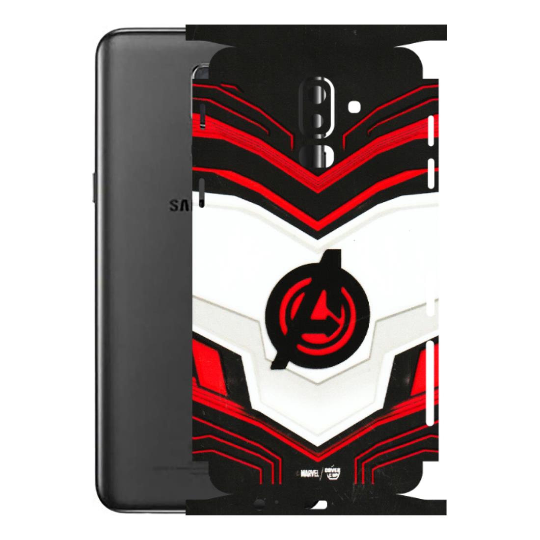 Samsung M/F/Note/Flip and C Phone Skins (All Models) - Avengers Logo - 3D Embossed Finish (L-55) Samsung Galaxy J8 2018