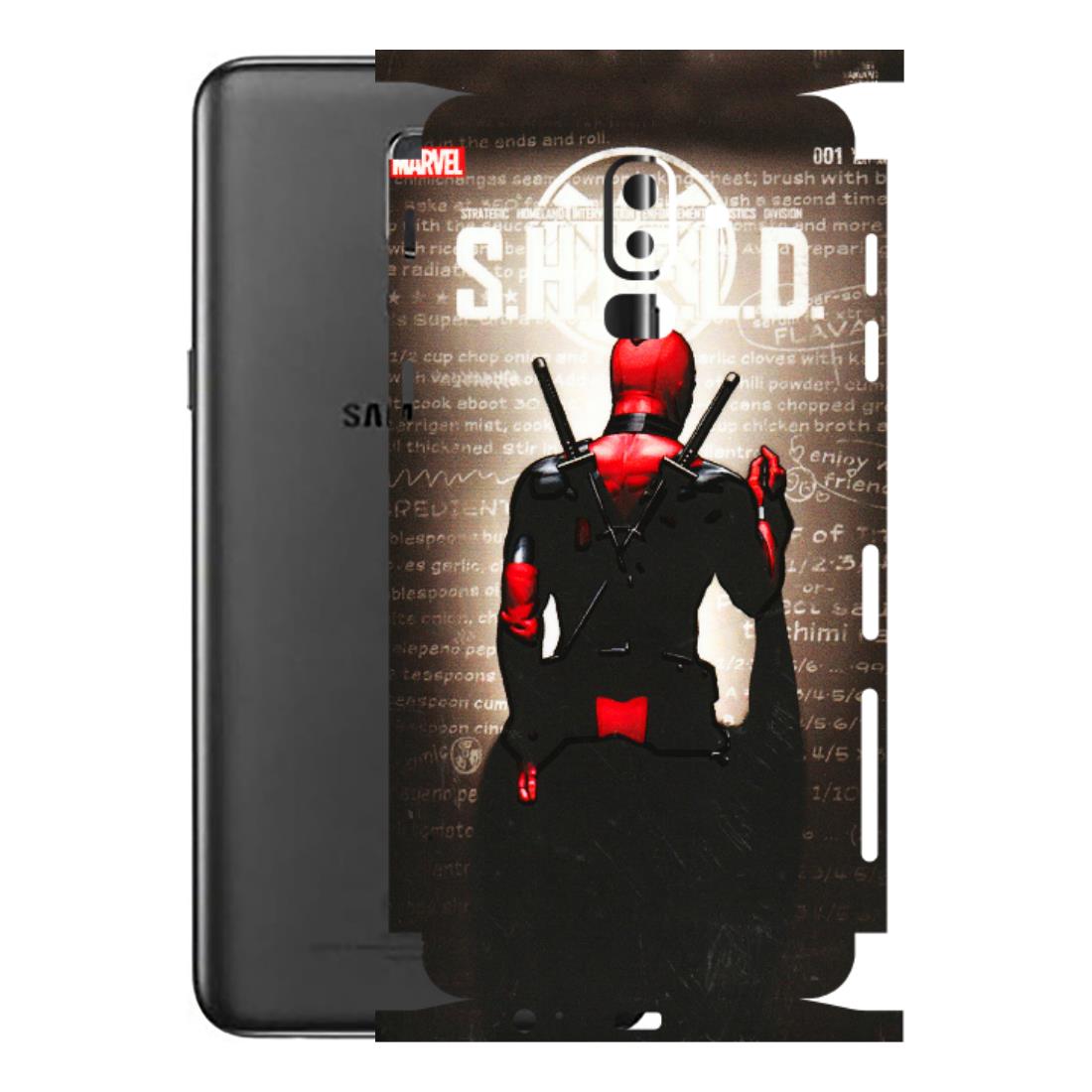 Samsung M/F/Note/Flip and C Phone Skins (All Models) - Deadpool - 3D Embossed Finish (L-56) Samsung Galaxy J8 2018