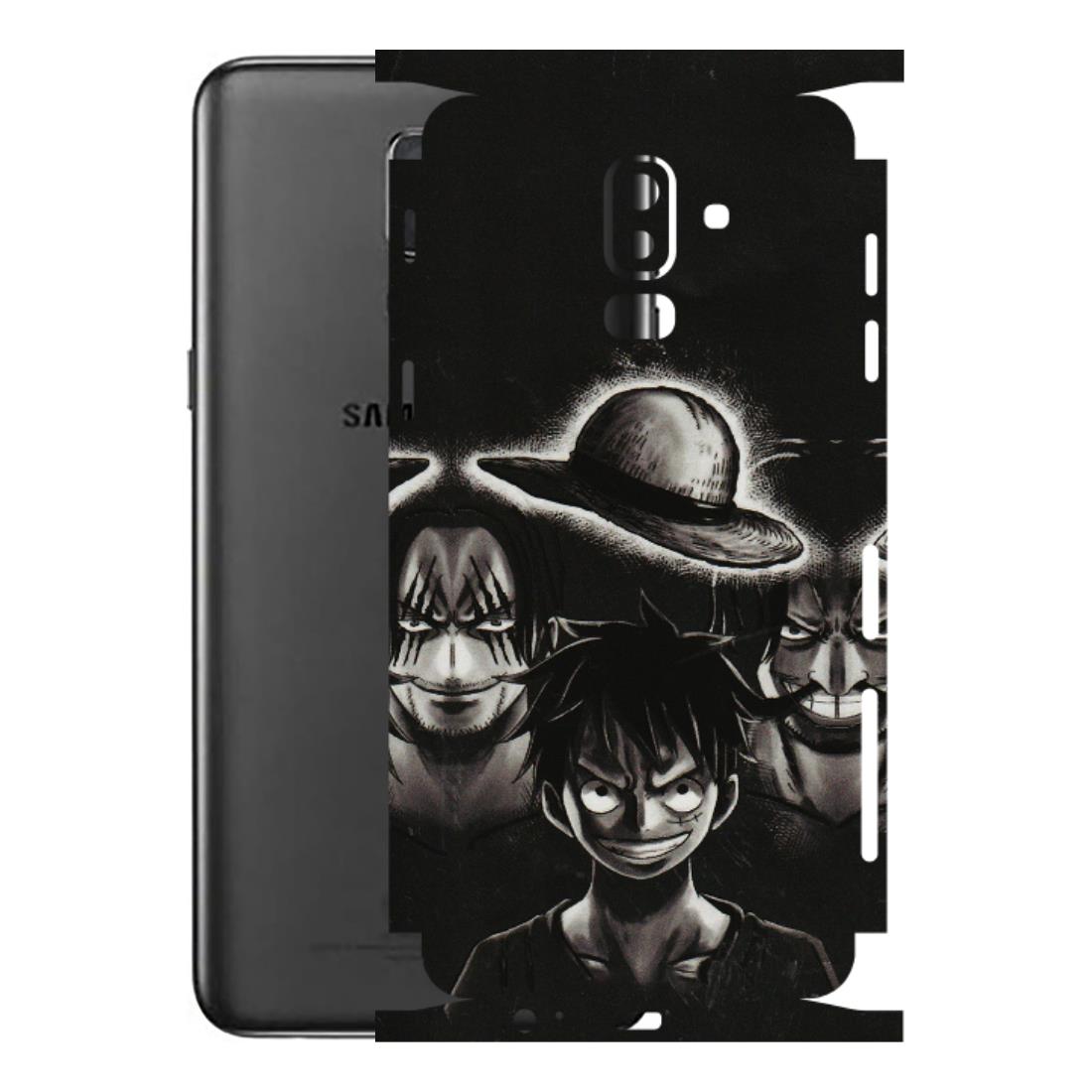 Samsung M/F/Note/Flip and C Phone Skins (All Models) - Black Luffy Hat - 3D Embossed Finish (L-57) Samsung Galaxy J8 2018