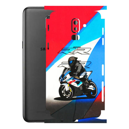 Samsung M/F/Note/Flip and C Phone Skins (All Models) - Bikers Love - 3D Embossed Finish (L-58) Samsung Galaxy J8 2018