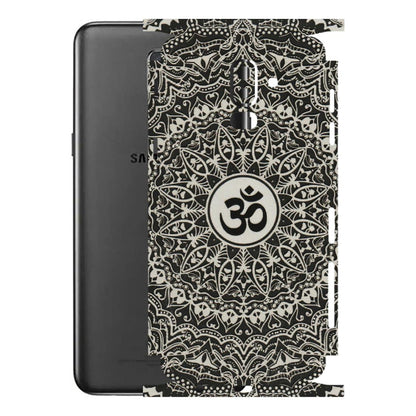 Samsung M/F/Note/Flip and C Phone Skins (All Models) - Aum Elegant Mandala - 3D Embossed Finish (L-62) Samsung Galaxy J8 2018