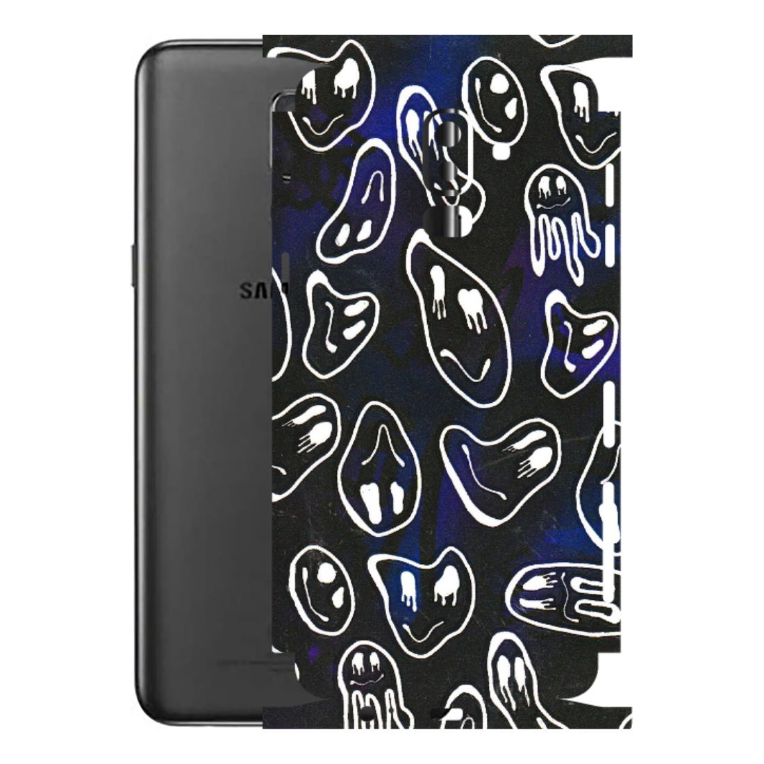 Samsung M/F/Note/Flip and C Phone Skins (All Models) - Distorted Smileys - 3D Embossed Finish (L-92) Samsung Galaxy J8 2018