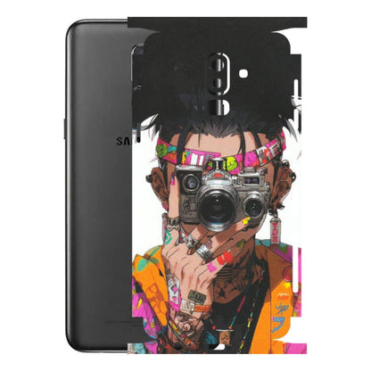 Samsung M/F/Note/Flip and C Phone Skins (All Models) - Camera Lover Girl - Matte Finish (M-09) Samsung Galaxy J8 2018