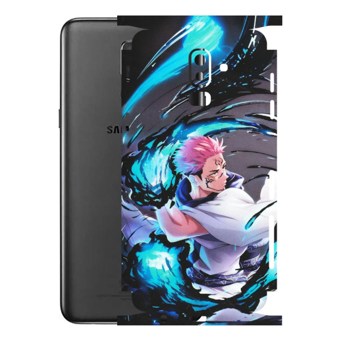 Samsung M/F/Note/Flip and C Phone Skins (All Models) - New Jujutsu Kaisen Grey Blue Anime - Matte Finish (M-127) Samsung Galaxy J8 2018