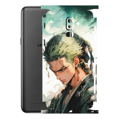 Samsung M/F/Note/Flip and C Phone Skins (All Models) - New Roronoa Zoro One Picece Anime - Matte Finish (M-140) Samsung Galaxy J8 2018