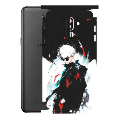Samsung M/F/Note/Flip and C Phone Skins (All Models) - Gojo Powerful Charater Kaisen Anime - Matte Finish (M-144) Samsung Galaxy J8 2018