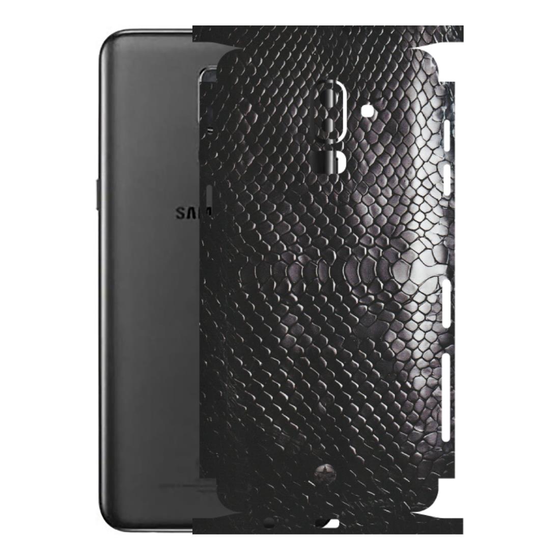 Samsung M/F/Note/Flip and C Phone Skins (All Models) - Black Snack Leather - Matte Finish (M-147) Samsung Galaxy J8 2018