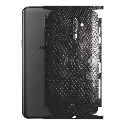 Samsung M/F/Note/Flip and C Phone Skins (All Models) - Black Snack Leather - Matte Finish (M-147) Samsung Galaxy J8 2018
