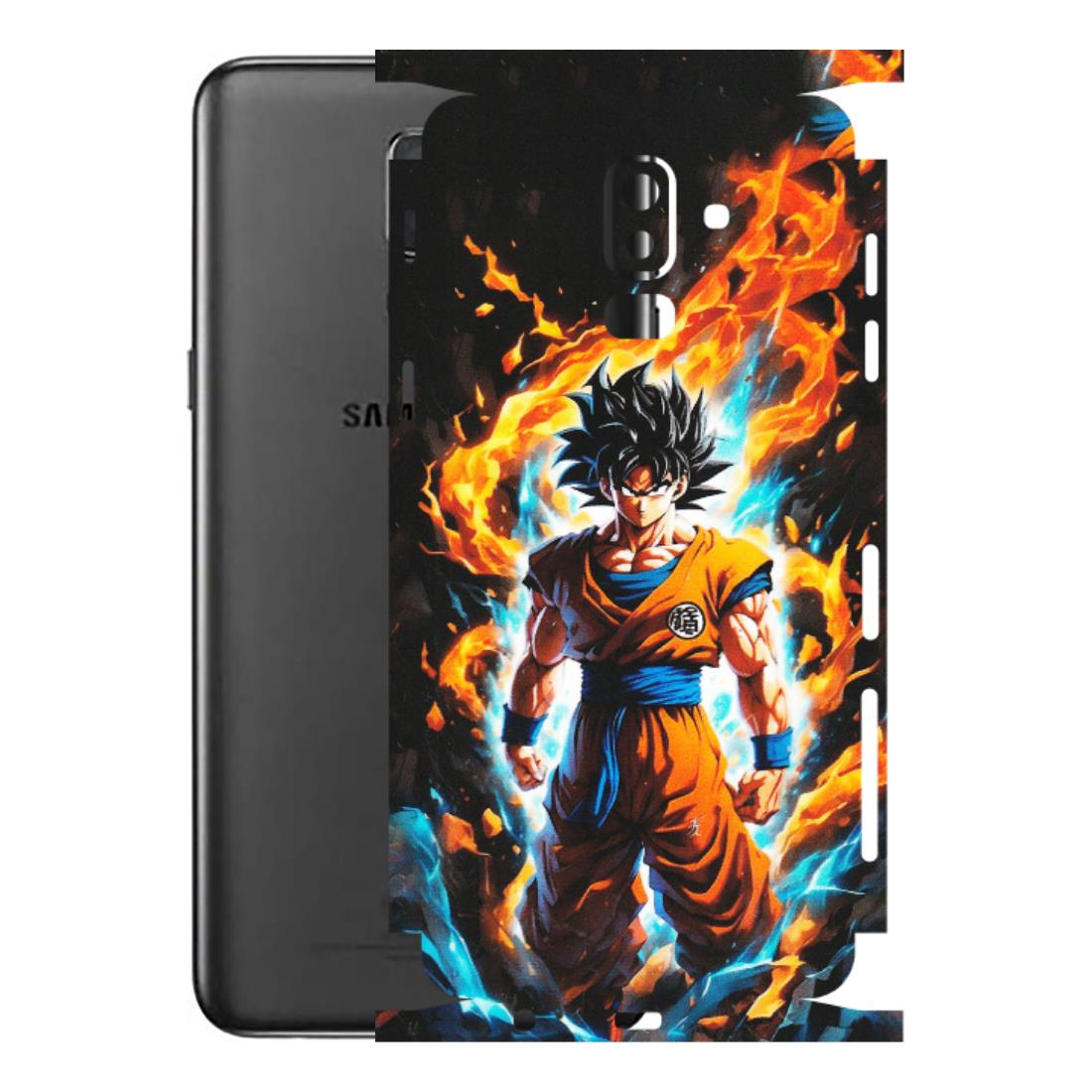 Samsung M/F/Note/Flip and C Phone Skins (All Models) - Goku Transformation Anime - Matte Finish (M-159) Samsung Galaxy J8 2018