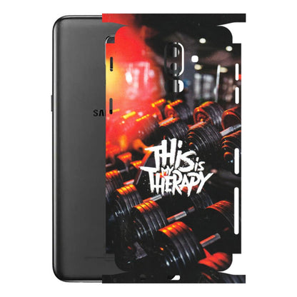 Samsung M/F/Note/Flip and C Phone Skins (All Models) - GYM Lover Therapy - Matte Finish (M-160) Samsung Galaxy J8 2018