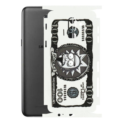 Samsung M/F/Note/Flip and C Phone Skins (All Models) - Rick And Morty Hundred Dollar Anime - Matte Finish (M-161) Samsung Galaxy J8 2018