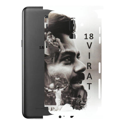 Samsung M/F/Note/Flip and C Phone Skins (All Models) - Virat Kohli Cricketer - Matte Finish (M-163) Samsung Galaxy J8 2018
