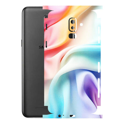 Samsung M/F/Note/Flip and C Phone Skins (All Models) - Colourful Silk Cloth - Matte Finish (M-165) Samsung Galaxy J8 2018