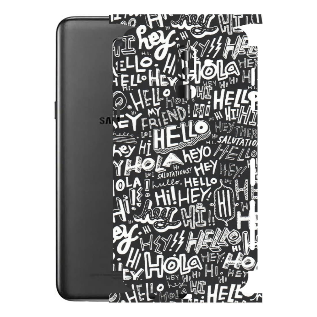 Samsung M/F/Note/Flip and C Phone Skins (All Models) - Hi Hello Doodles - Matte Finish (M-25) Samsung Galaxy J8 2018