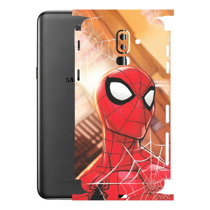 Samsung M/F/Note/Flip and C Phone Skins (All Models) - Spiderman Face New - Matte Finish (M-41) Samsung Galaxy J8 2018