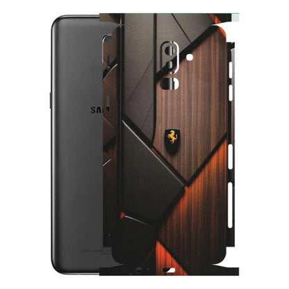 Samsung M/F/Note/Flip and C Phone Skins (All Models) - Lambo Beauty Wood Pattern Sober - Matte Finish (M-51) Samsung Galaxy J8 2018