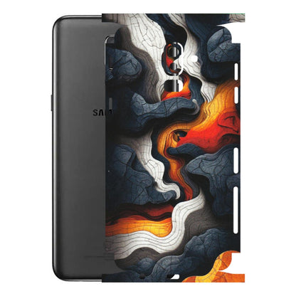 Samsung M/F/Note/Flip and C Phone Skins (All Models) - Abstract Volcanic Layers - Matte Finish (M-52) Samsung Galaxy J8 2018